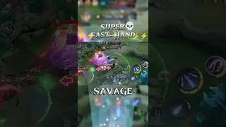 Is This a Real Alpha's Ulti Dodge???? Gusion SAVAGE Super Fast Hand! ⚡