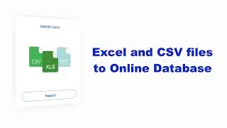 How to import Excel and CSV files to online database