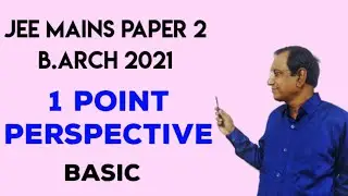 1 Point Perspective | Fundamental | | LET'S CRACK B. ARCH 2021| FEB 2021| PAPER 2 | TIPS FOR NATA  |
