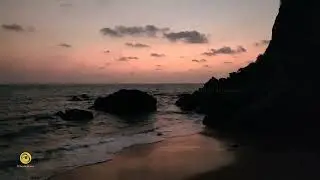 Timelapse of Golden Hour From Grandmother's Hole Beach, Goa
