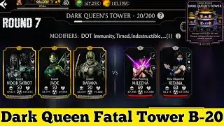 Fatal Dark Queen Tower Boss Battle 20 Fight + Reward MK Mobile