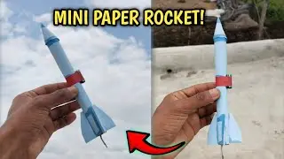 How to Make a Mini Paper Rocket 🚀 | Easy DIY Paper Rocket