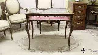 Antique French Ormolu Mounted Bijouterie Display Table