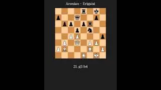 📌 Aronian, Levon vs. Erigaisi Arjun #Aronian #Erigaisi #Chess960 #FreestyleChess #ChessPulse #Chess
