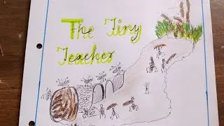 The Tiny Teacher drawing | how to draw ants doing work | an Alien hand drawing |