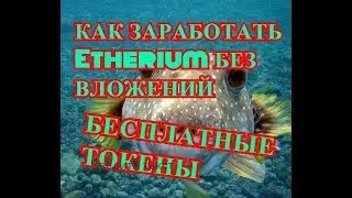 Как заработать etherium без вложений . Бесплатные токены . ICO . fishbank