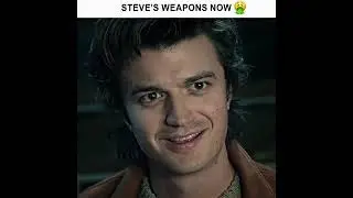 Steve Harrington weapons now vs then| #strangerthings #steveharrington #edit #shorts| 