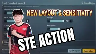 NEW!!! STE ACTION LAYOUT & SENSITIVITY!!! #PMGC2021#pubgmobile#bestsensitivity