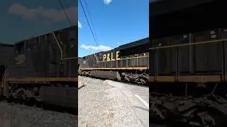 CSX 1875 P&LE Heritage Unit on B158 Empty Coke Express Train from Lodi, Ohio 10/11/2025 #csx #shorts