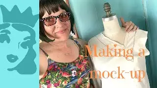 I make a mock-up for a 1920s dress. (Reconstruction of a vintage dress)