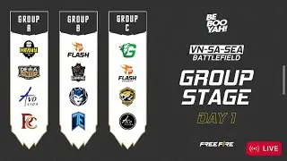[LIVE] GROUP A-B-C | GROU STAGE DAY 1 | VA-SA-SEA BATTLEFIELD | @RedHawksOfficials