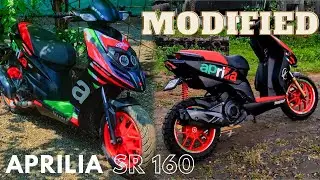 Italian Hotiee🤌❤️&zwj;🔥 || Aprilia SR 160 || Fully Modified😍