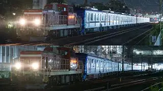 【綾瀬から初搬入！半蔵門線が常磐線を走行】東京メトロ18000系 18112F 甲種輸送 常磐線 松戸～北松戸通過・松戸出発【4K】