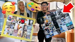 ME & MY CRUSH DID VISION BOARDS🥰❄️⭐️ (UNEDITED)