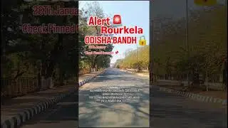 Attention Rourkela 🚨 Odisha Bandh 🔒#rourkela #odisha #shorts #minivlog #vlog #viralshorts #viral