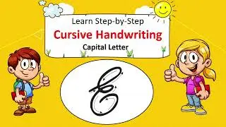 Capital Letter E | Learn Cursive writing | Funwithworksheets.com | Free worksheets