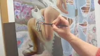 Artist Kathy Lindert Demonstrates Indirect Painting