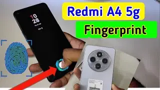 Redmi a4 5g display fingerprint setting/Redmi a4 5g fingerprint screen lock/fingerprint sensor