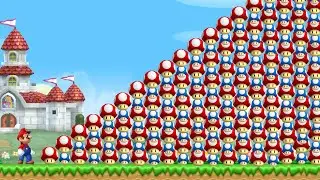 Can Mario Collect 999 Mushrooms and Mini Mushrooms in New Super Mario Bros. Wii ?