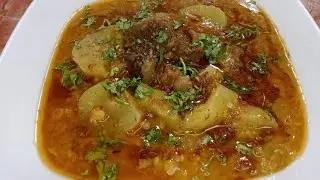 Kaddu Mix Dal Gosht Recipe | Hearty Meat & Lentil Stew with | Bottle Gourd