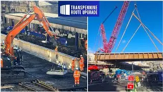 TRU NEWS 👷&zwj;♀️ Giant crane lifts bridge deck into place ➕️ revamped platforms take shape