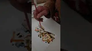 Akvarel na kunstdruk papiru
