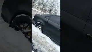 Snowy V #automobile #cadillac #chicago #lsx #snow #sportscar #winter #ctsv