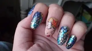 How to be a Mermaid..Nails tutorial
