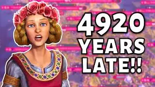 I Showed Up To This Game 4,920 Years Late...! (Deity Eleanor Civ 6)