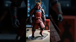 figurine of a kabuki-inspired samurai #miniatureworker #history #happylife #inspiration