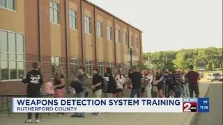 Weapons detection system training in Rutherford County