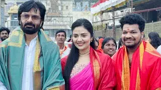 Anchor Sreemukhi & Avinash Visuals @ Tirumala | Manastars