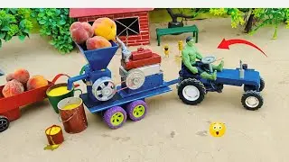 diy tractor making mini new juicer machine science project/how to make tractor project@birajnayak