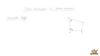 What are consecutive angles in a quadrilateral ?
