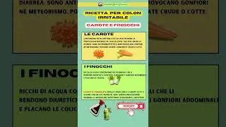 Come Calmare il Colon Irritabile con Carote e Finocchi? #shorts