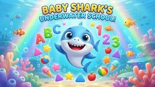 “Baby Shark ABC & 123 Song 🦈🎶 Learn Letters, Numbers & Colors for Kids!”