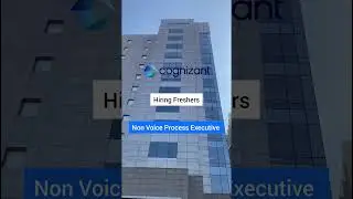 Cognizant Hiring Freshers for Non Voice Associate #cognizant #freshers