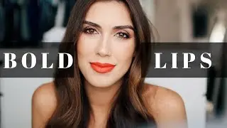 Maquillaje Con Labial Rojo Naranja Favorito/ Red Orange Lipstick + Makeup - @karelytips