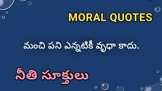 Simple Moral Quotes in English and Telugu | Life Lessons | #bRightnSnappyshow 