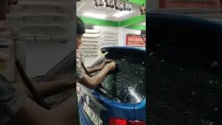 Car Rear Window Tint installation | Full Process | #sunfilm #tinting #cartint #caraccessories #viral