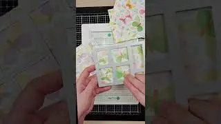Postage Collage Spring Breeze Stencil Card ideas #waffleflowercrafts #postagecollage  #diecutting