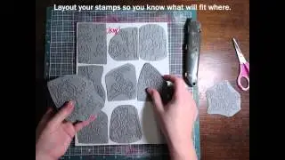 How to mount Lili of the Valley rubber stamps