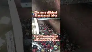 eddy current separator for glass recycling