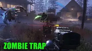 COD BO7 ZOMBIES TRAP GAMEPLAY - CALL OF DUTY BLACK OPS 7 Saw Blade Trap POI Sound & Animation