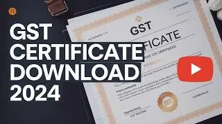 GST Certificate Download 2024 | How to Download GST Registration Certificate Process