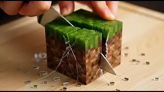 Minecraft Block ASMR Cutting ⛏️🔪