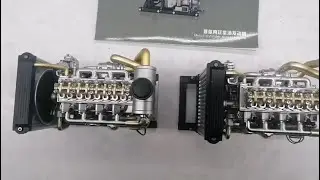 TECHING Mini Electric Diesel Engine Metal Model Kits