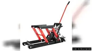 Motorcycle Hydraulic Lift Maximum Load 680kg Rubber Transport Surface Easy To Use Mounting Bracket F