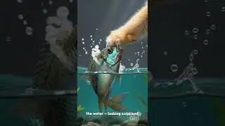 Cat vs Fish #ai #animals #explore