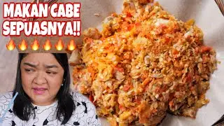 AUTO NANGIS 😭 MAKAN AYAM GEPREK LEVEL PEDAS 50 BIJI CABE  🔥 DI AYAM GEPREK BU RUM